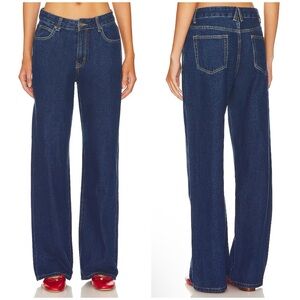 LIONESS Top Model Jeans in Dark Denim Size M